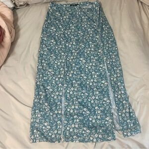 Floral maxi skirt